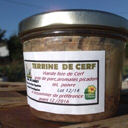 Terrine -terrine de cerf bio - 180g
