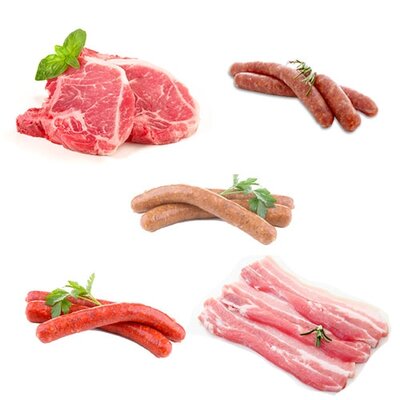 Box barbecue porc