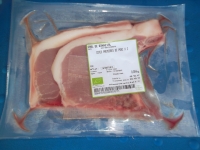 Paquet de 2 côtes premières de porc bio
