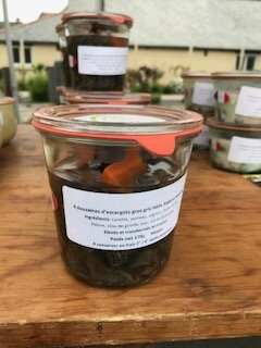 Verrine de 4 douzaines escargots court-bouillonnés