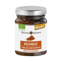 Pate de curry moyenne mumbai démeter 90g prete à l'emploi-