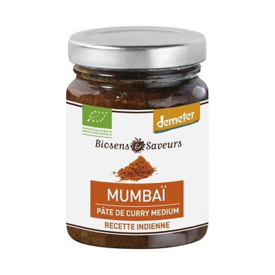 Pate de curry moyenne mumbai démeter 90g prete à l'emploi-