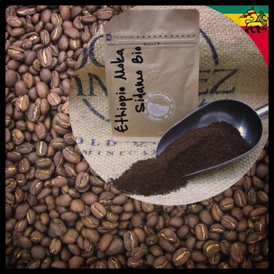 * moulu - ''éthiopie moka sidamo'' - grain bio