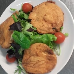 Beignets aubergines/mozzarella