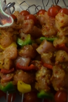 4 brochettes poulet à l'italienne