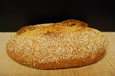 Boule aux graines de sésame (tranches)
