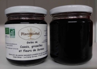 Gelée de cassis, groseilles et fleu