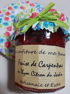 Confiture de fraise au thym citron
