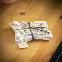 Lingettes en coton bio branchage