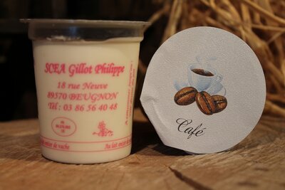 Yaourt fermier aromatisé au café