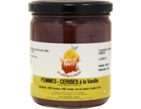Purée de fruit-pomme/cerise à la vanille 430g