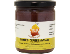 Purée de fruit-pomme/cerise à la vanille 430g
