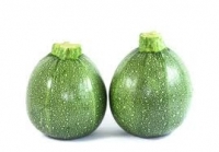 Courgette ronde verte par 2 pièces
