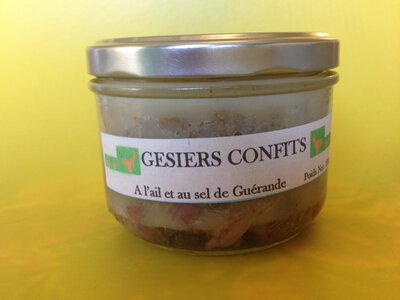Gésiers confits de  poulets