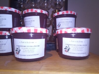 Confiture extra pêche