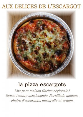 Pizza aux escargots
