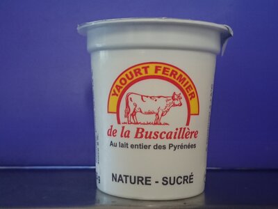 Yaourt 'la buscaillère' nature-sucré