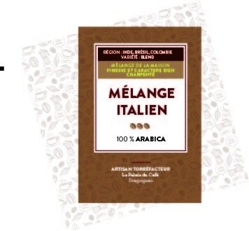 Mélange italien 100 % arabica - 1 kg mouture cafetière expresso