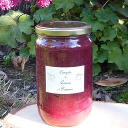 Compote de cerise et pomme