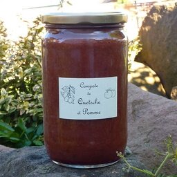 Compote de quetsche et pomme