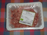 Chair à saucisses de porc bio