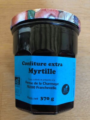 Confiture extra myrtille bio
