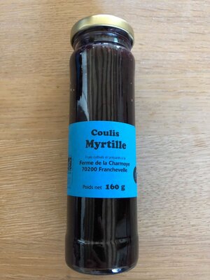 Coulis de myrtille bio