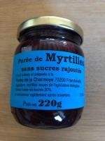 Purée de myrtille bio