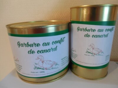Garbure au confit de canard(1500 g)