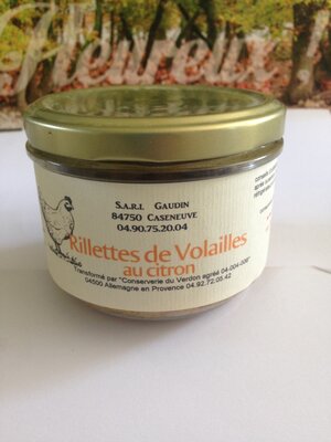 Rillettes 100% volaille au citron