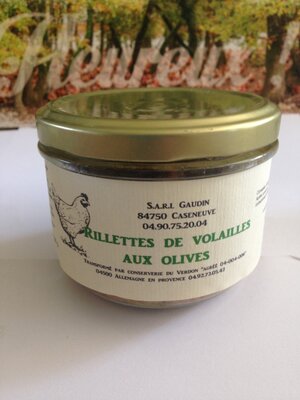 Rillettes 100% volaille au olives