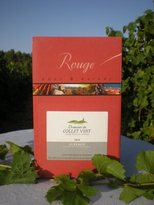 Bib aop rouge 5l collet vert