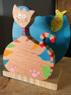 Porte-lettres chat-aquarium