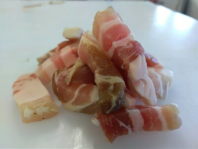Lardons salés