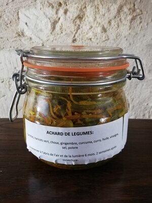 Achards de légumes