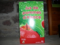 Bag in box de 5 l jus de pom