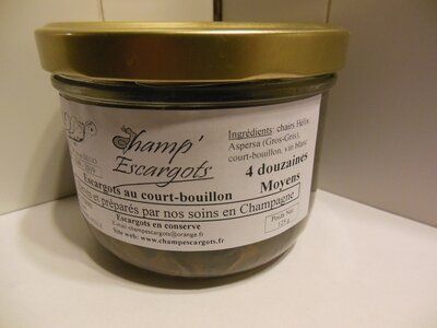 Escargots 4 douzaines calibre moyen
