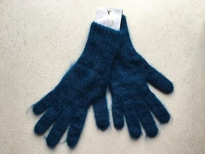 Gants bleu paon