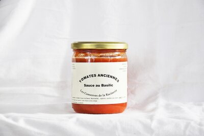 Sauce de tomates anciennes au basilic - 450 ml