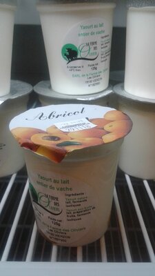 Yaourt lait de vache abricot