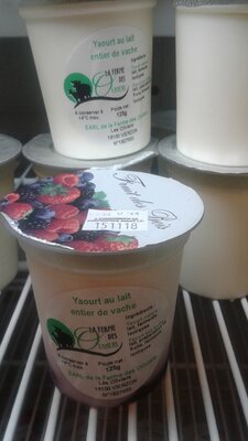 Yaourt lait de vache fruits des bois