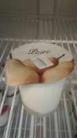 Yaourt lait de vache poire