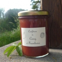 Confiture originale : coing et framboise