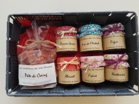 Panier mini pots de confitures