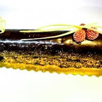 Bûche vanille/framboise 12p