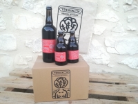 Bière de noël 75 cl : ambrée aux cèpes