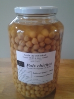 Pois chiches en bocaux