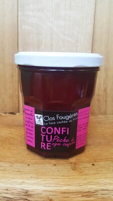 Confiture pêche vigne sangine
