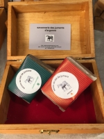 Coffret bois 2 savons+ 1 coeur