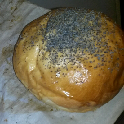 Pain burger pavot